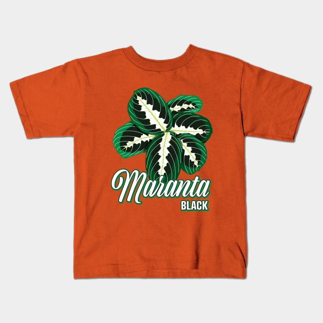 Maranta Black Kids T-Shirt by LEO+SKYLAR